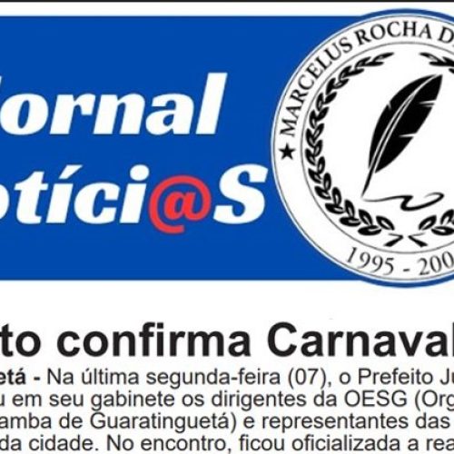 Prefeito Jr, Filippo confirma Carnaval 2026