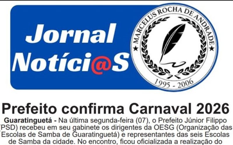Prefeito Jr, Filippo confirma Carnaval 2026