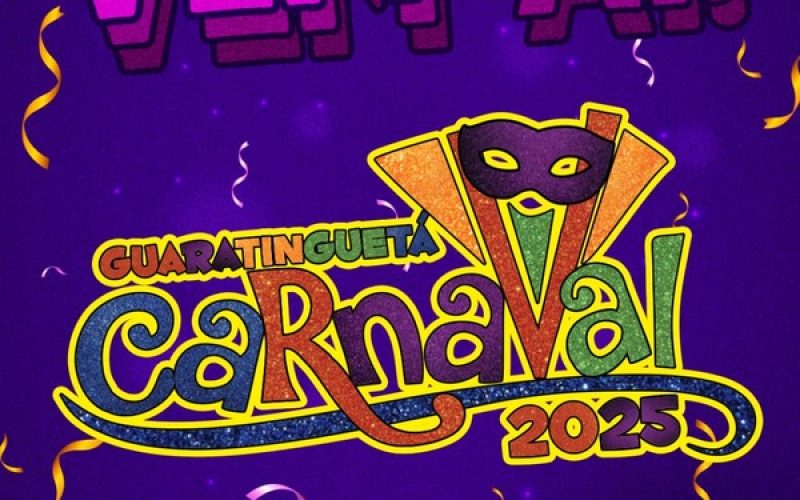 Carnaval 2025 em Guaratinguetá programação