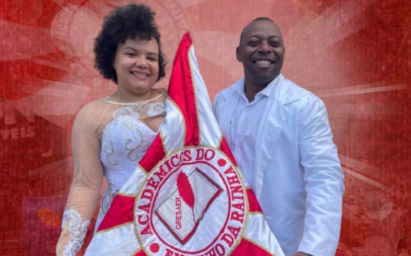 Acadêmicos do Engenho da Rainha anuncia seu novo 1º Casal de Mestre-Sala e Porta-Bandeira: Léo Chocollat e Cris Soares.