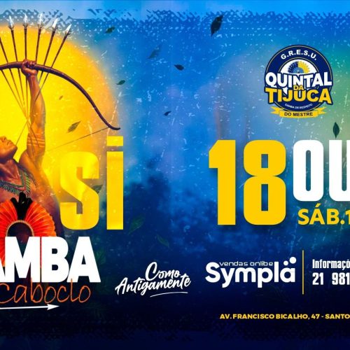Quintal da Tijuca reestreia neste sábado recebendo Samba de Caboclo e Bateria Pura Cadência